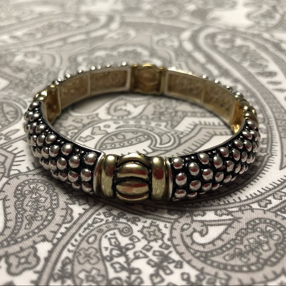 Jewelry - Two tone bangle like bracelet Jewelry - Two tone bangle like bracelet